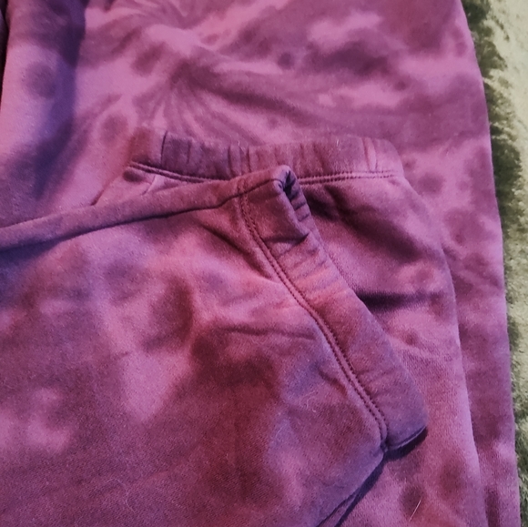 Men's Gap vintage soft sweatpants new with tags burgundy tie dye size large - Picture 4 of 4